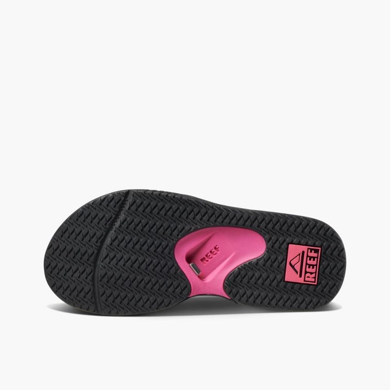 Reef Fanning Womens Bottle Opener Flip Flop, Arch Support, Durable Outsole, Water Friendly, Black, 8 - Image 4